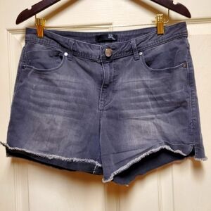1822 Denim Women's Black Denim Shorts Size 14